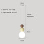 Nordic Pendant Light Modern LED Hanging Lamp Cream Style Indoor Lighting Room Decor Bedroom Living Room Bedside Light Fixture