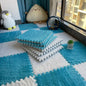 EVA Crawling Mat Stitching Suede Floor Mat Baby Play Mat Home Fashion Living Room Bedroom Puzzle Foam Carpet 30*30*1x1.0cm