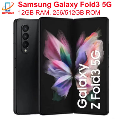 Samsung Galaxy Z Fold 3 Fold3 5G F926N F926U1 F926B 7.6" Foldable 12GB 256/512GB NFC Snapdragon 99% New Original Cell Phone