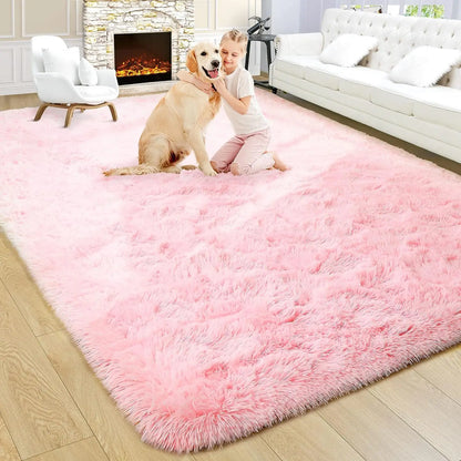 Plush Carpets Fluffy Ultra Soft Indoor Modern Area Rugs Living Room Play Mats For Children Bedroom Home Decor Nursery Rug