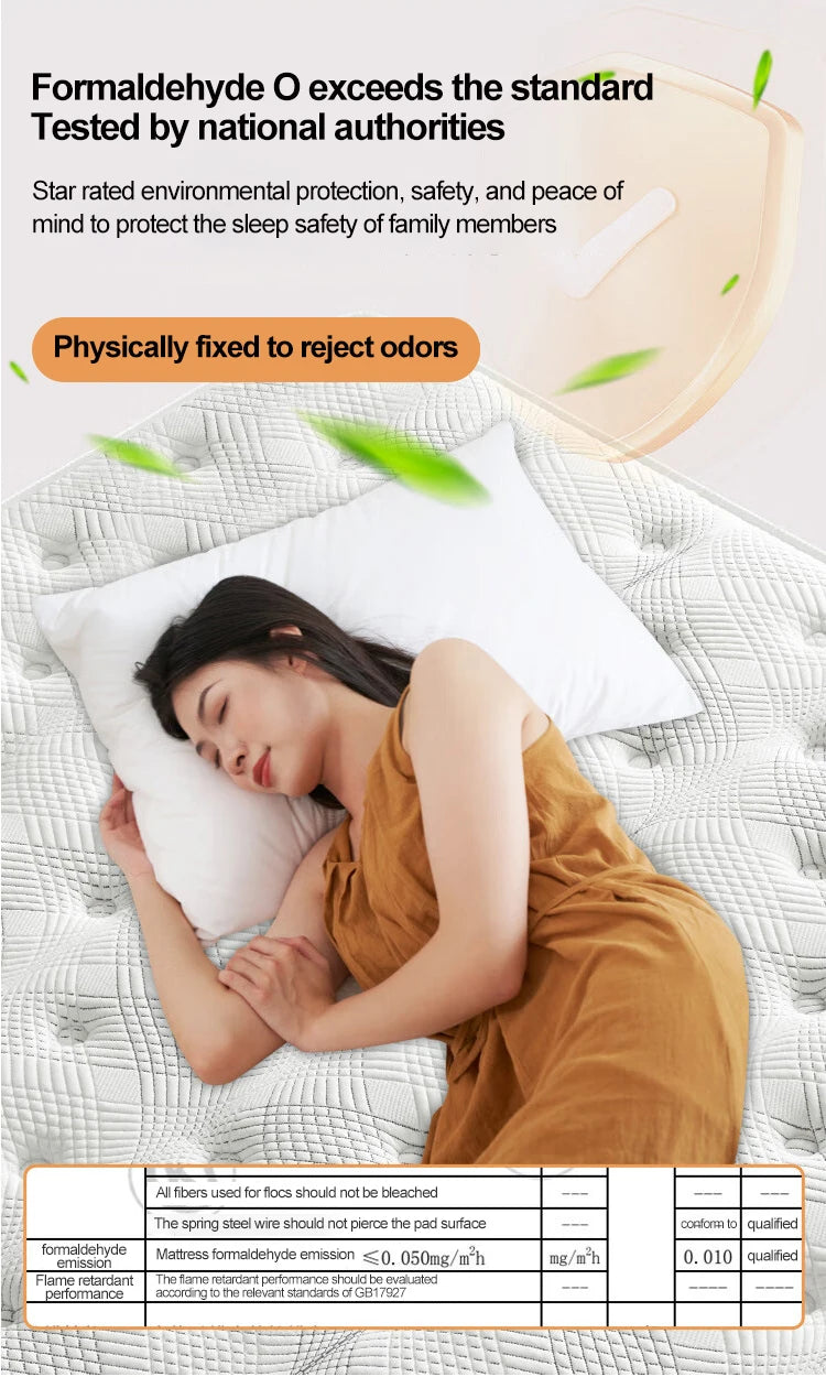 200*220*30CM Luxury Compressed Mattress Roll up in a Box Hotel Spring Mattress for Bed Set of Mattresses Wholesale Suppliers