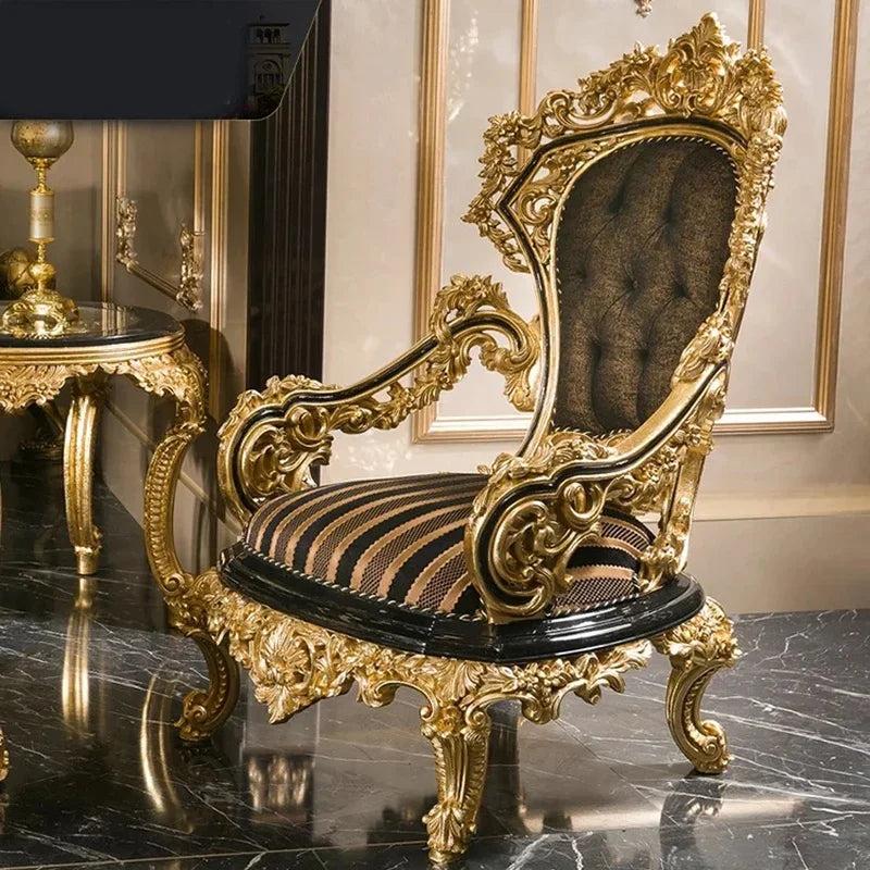 For Antique Baroque Style Luxury Sofa Set for Living Room, Classic Royal Design Furniture for Home