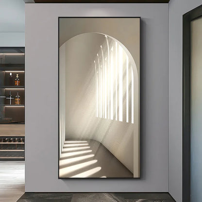 Modern Light Luxury Entrance Corridor Building Extension Decorative Painting Architecture Posters Prints Porch Wall Decoration