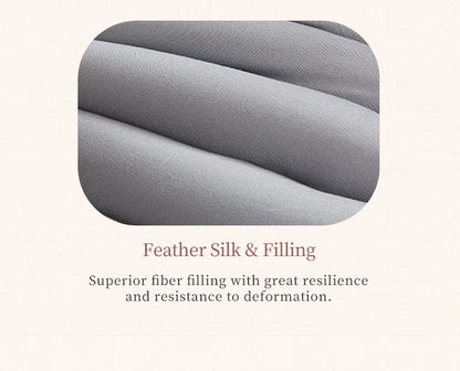 Premium Mattress Topper With Feather Velvet and Brushed Surface for Single/Double Beds Futon Sleeping Mats on the Floor Cover