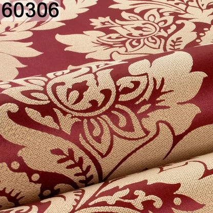 European 3D Relief Embossed Damask Wallpaper Bedroom Living room Background Floral Pattern 3D Textured Wall Paper Home Decor