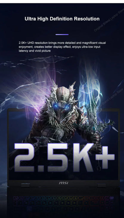 2024 MSI Sword 16 HX Laptop 16 Inch 2.5K QHD 240Hz IPS Screen Notebook i7-14700HX 16GB 1TB SSD RTX4060 Gaming Netbook Computer
