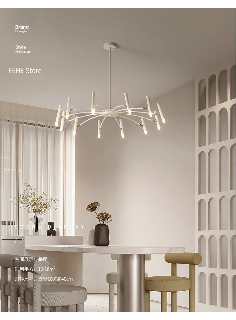 Living room lamp, new light luxury bedroom chandelier Nordic lamps modern minimalist atmosphere For home dining room Lights