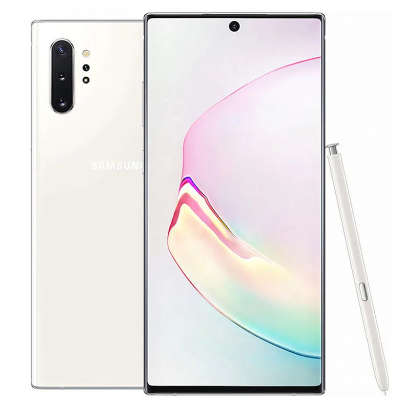 Samsung Galaxy Note10+ N975U1 Note10 Plus 6.8" AMOLED 256/512GB ROM 12GB RAM Snapdragon Fingerprint NFC 4G Original Cell Phone