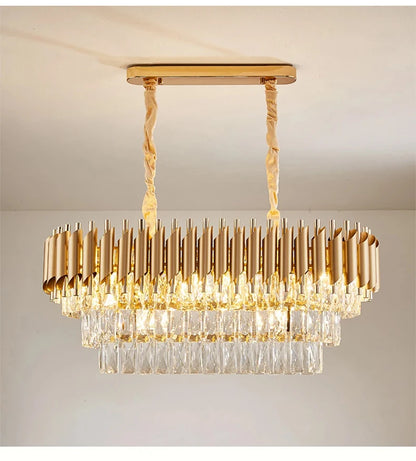 Luxury Modern Crystal Ceiling Chandelier For Living Room Lights Lustre Home Decor Indoor Lighting LED Dining Room Pendant Light