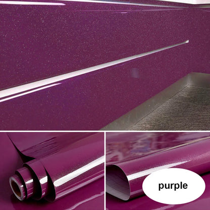 PVC Waterproof Oil-Proof Wallpaper White Self-Adhesive Kitchen Cabinet Table Top Old Furniture Renovation Color Change Stickers