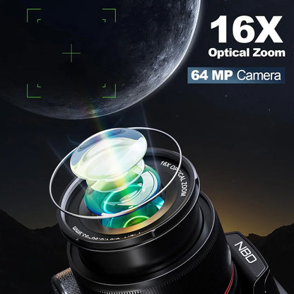 NBD 5K Digital Cameras For Photography, 16X Optical Zoom Camera With WiFi & App Control,64MP Vlogging Camera With 3-inch Screen