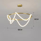 Post-Modern Restaurant Notes Long Hose Lamp Creative Bar Cafe Shop Art Front Desk Designer Chandeliers