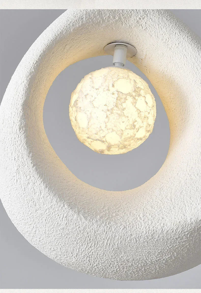 Japanese Wabi Sabi Pendant Lights Minimalist Bedroom Kitchen Island G9 LED Chandeliers Home Decor Living Room Hanging Lamps