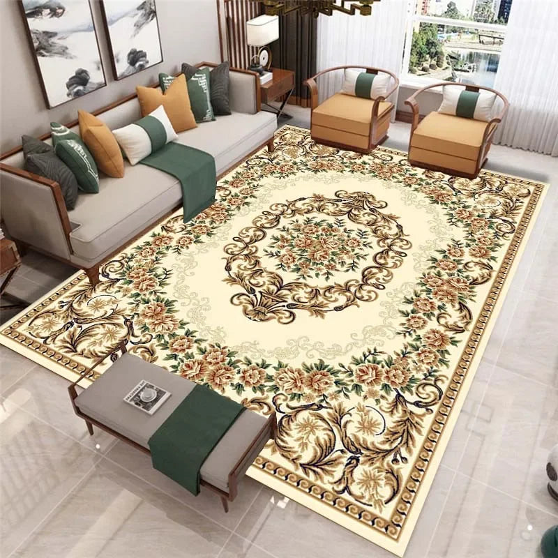 Classic  Carpets For Living Room  Area Rugs Home Decor Sofa Table Non-Slip Bedroom Floor Mats