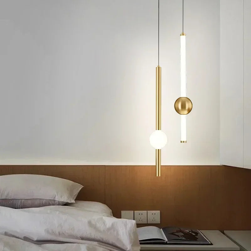 Modern Simple LED Pendant Lamp Living Room Bedroom Bedside TV Background Kitchen Island Restaurant Home Decor Lighting Fixture
