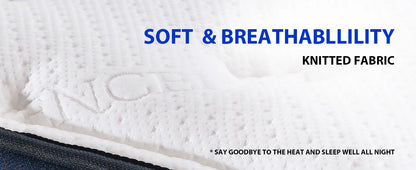 Queen ,14 Inch Gel Memory Foam Hybrid Mattress in a Box,Motion Isolation Individually Pocket Innerspring ,Pressure Relie