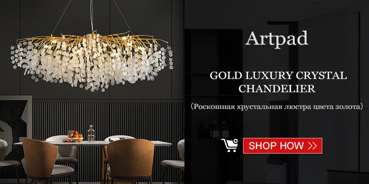 Modern Black Luxury Round Tree Branches Chandelier Lighting for Dining Room Bedroom Table K9 Large Luxury Chandeliers for Loyer
