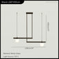 Hanging Lamp for Home LED Modern Minimalist Living Room Chandelier Simple Linear Restaurant Pendant Light Nordic Creative Shop