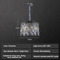 Italy Designer Luxury Chrome Chandelier K9 Crystal for Dining Room Hotel Hall Villa Bar Round Long  Hanging Light Fixture Decor