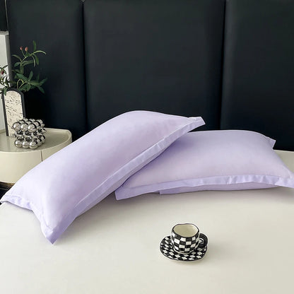 Solid Color Fitted Sheet with 2 Pillowcase Hotel Luxury Deep Pocket Sheet Soft Microfiber Breathable & Comfy Bed Sheet Set, Twin