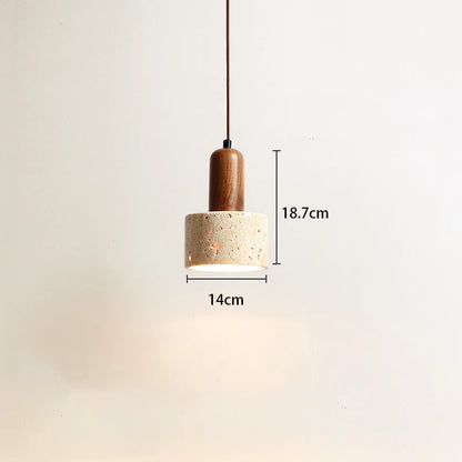 Yellow cave stone wabi-Sabi wind bedroom bedside chandelier Creative cream style homestayretro medieval restaurant small chandel