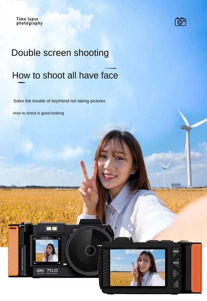 D100 4K HD 70 Million DSLR Digital Camera Recording Function, Supports WIFI, Night Camera Function, Autofocus Digital Camera