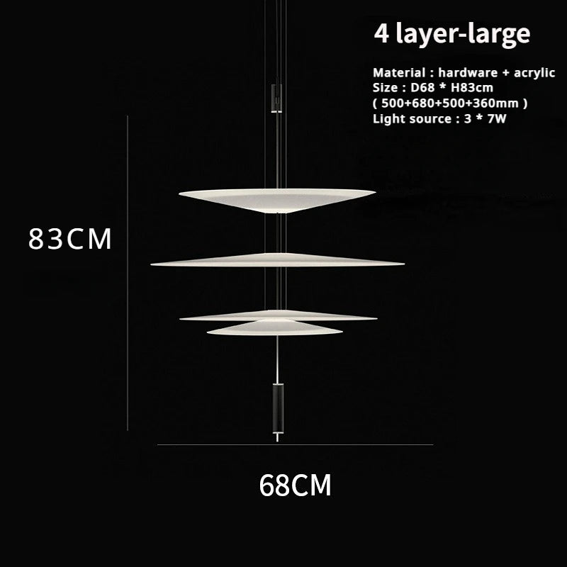 SANDYHA Modern Flying Saucer Style Chandeliers House Home Decor Led Pendant Lamps Kitchen Living Room Bedroom Interior Lighting