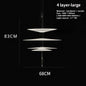 SANDYHA Modern Flying Saucer Style Chandeliers House Home Decor Led Pendant Lamps Kitchen Living Room Bedroom Interior Lighting