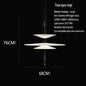 Modern Flying Saucer LED Pendant Lights Personality Home Decor Hanging Lamp Dining Table Bar Living Room Artistic UFO Chandelier