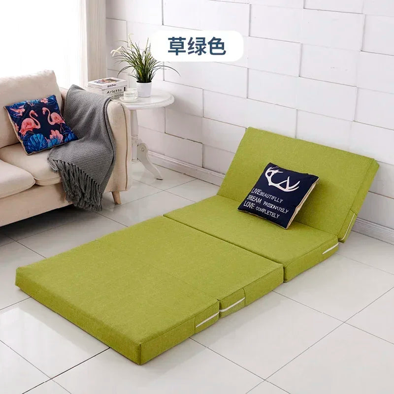 Memory Foam Folding Mattress Office Nap Bed Compact Tatami Yoga Mat Foldable Sponge Mattress Portable Single Bed for Easy