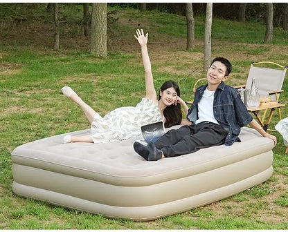 Twin Air Bed with Built in Electric Pump Blow Up Bed Mattresses ,Elevated Inflatable Air Mattress for Home Guest Camping