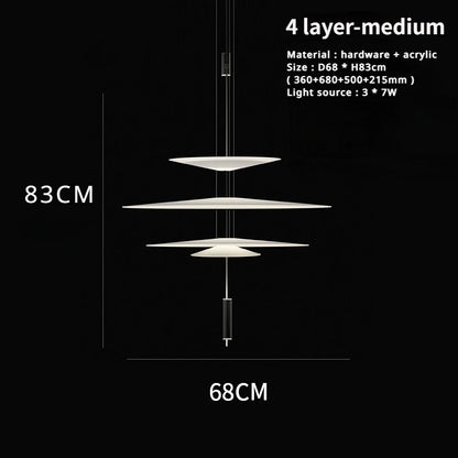 SANDYHA Modern Flying Saucer Style Chandeliers House Home Decor Led Pendant Lamps Kitchen Living Room Bedroom Interior Lighting