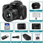 4K Professional Video SLR Camera 64MP Vlog Digital Cameras for Youtube Livestream Webcam 10X Optical Zoom Photography Camcorder
