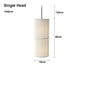 Designer Menu Hashira Cluster Pendant Light Vintage Cloth Lampshade Hanging Lamp Dining Room Minimalist Cylindrical Chandelier