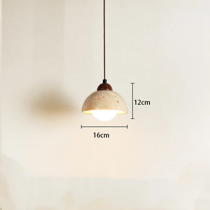Yellow cave stone wabi-Sabi wind bedroom bedside chandelier Creative cream style homestayretro medieval restaurant small chandel