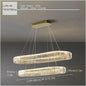 2024 Led Luxury Crystal Ceiling Pendant Lamp Living Room Bedroom Hanging Chandelier Bar Dining Table Light for Room Decor Lustre