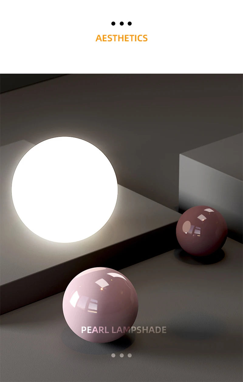 Nordic Pendant Light Modern LED Hanging Lamp Cream Style Indoor Lighting Room Decor Bedroom Living Room Bedside Light Fixture