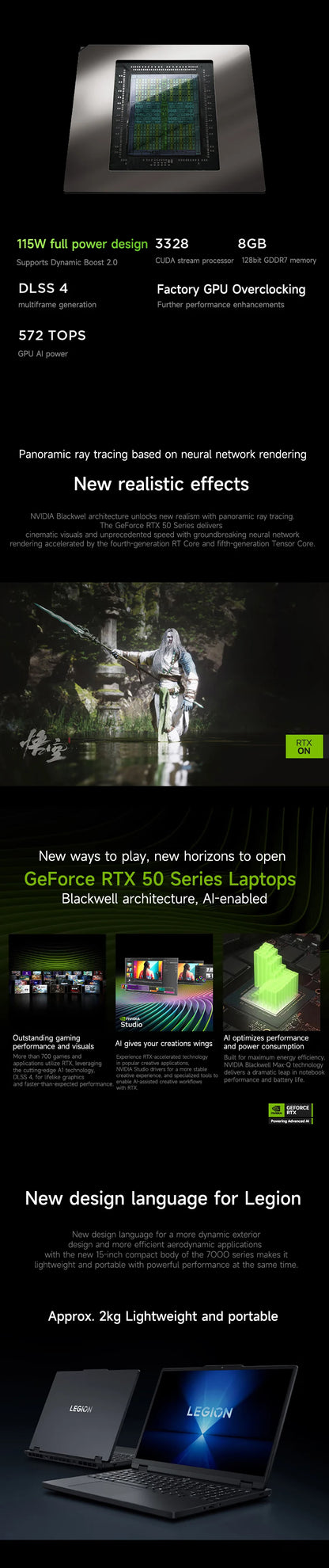 Lenovo Gaming laptop LEGION Y7000 2025 notebook 15.3" 2.5K 180Hz Screen i7-13650HX/14650HX 16G/24G 512G/1T RTX5060 computer PC