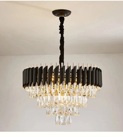 Luxury Modern Crystal Ceiling Chandelier For Living Room Lights Lustre Home Decor Indoor Lighting LED Dining Room Pendant Light