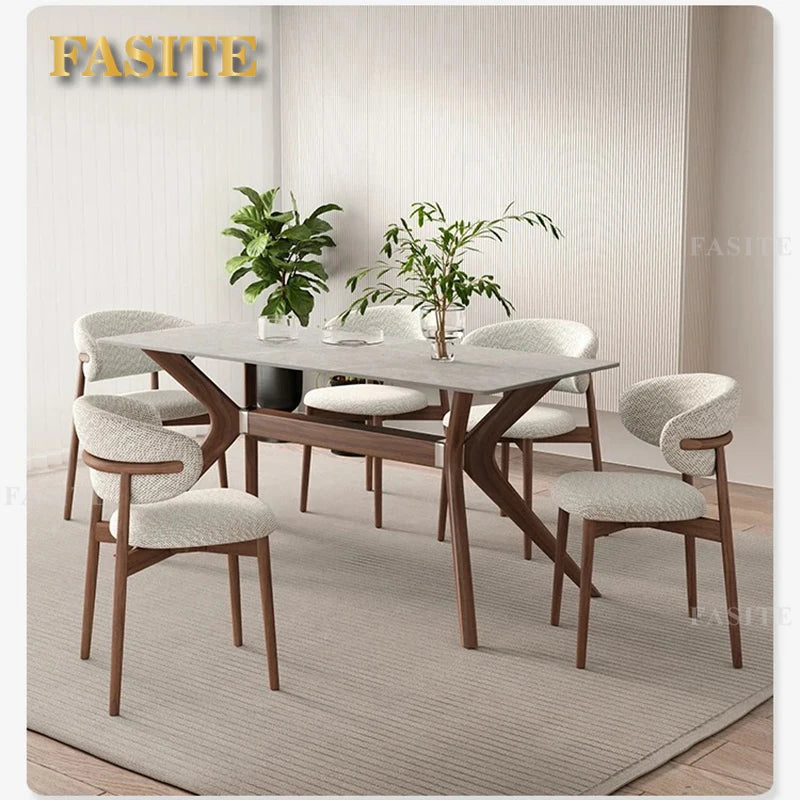 Wood Table China Mesas De Cristal Luxury Modern Dinner Dining Table Set Restaurant Center Mesa Plegable Garden Furniture Sets