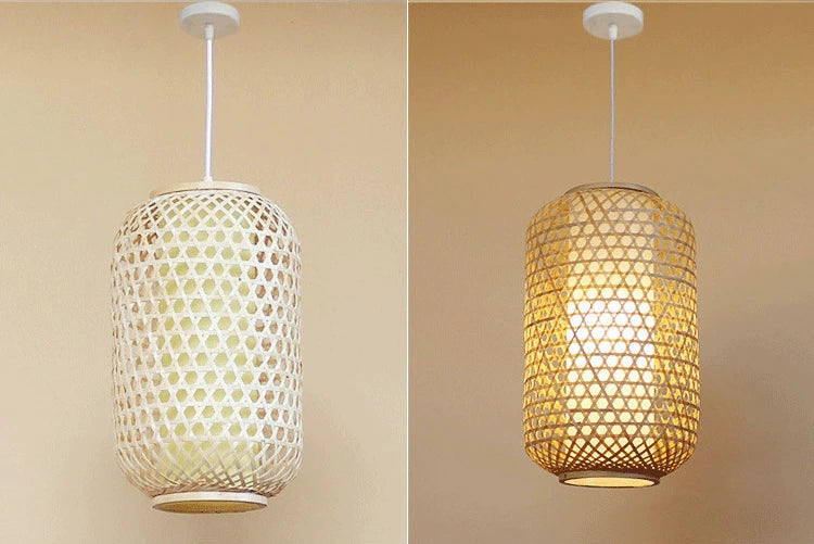 Bamboo Lantern Bamboo Woven Chandelier Chinese Restaurant Tea Room Chandelier Japanese Restaurant Straw Hat Rattan Woven Chandel