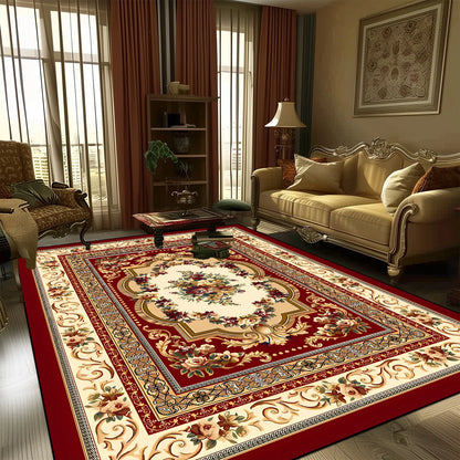 European Style Large Size Carpets for Living Room Decorative Household Rug for Bed Room Washable Non-slip Floor Mat Customizable