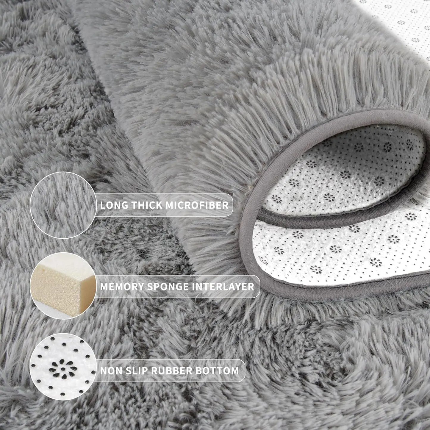 Soft Carpet for Living Room Fluffy Hall Sofa Area Rug Carpets Room Decor Plush Rugs for Children Bedroom Play Floor Mats