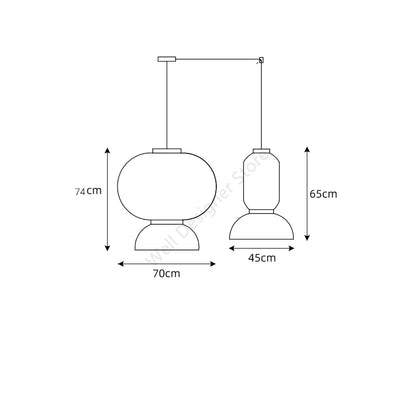 formakami light Japanese rice paper lamp vintage design wabi sabi lamp for zen room luminaire suspension dining room lighting ﻿
