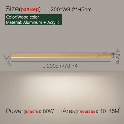 Ceiling lamps for kitchen, living room, ceiling lights led bedroom, dining room, Nordic modern aisle, balcony strip light