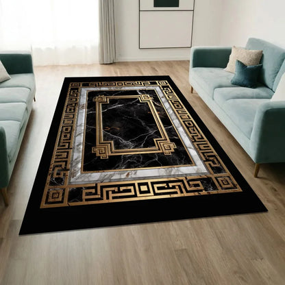Retro Versace Style CARPET FOR LIVE ROOM Non-slip Bedroom Soft Large Rug Hall Decoration Washable Floor Mats Customizable Ковер
