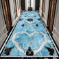 Luxury Black Golden Long Corridor Carpet Hall Runner Decor Non-slip Washable Stairway Rugs European Aisle Floor Mat Customizable