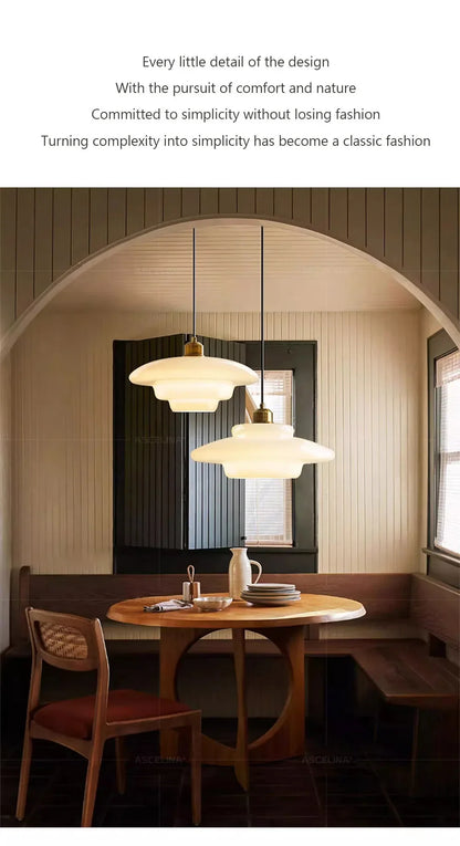 Nordic  Glass Pendant Lamp Art Decorative Dinning Room Lamp Kitchen Island Bedrrom Bedside LED E27 Modern Light Fixtures