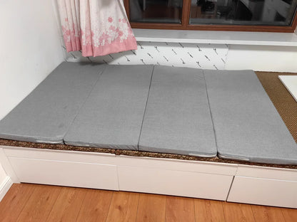 Memory Foam Folding Mattress Office Nap Bed Compact Tatami Yoga Mat Foldable Sponge Mattress Portable Single Bed for Easy