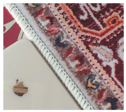 Vintage Persian Red Carpet Living Room High-end Luxury American Hairless Tea Table Rug Bedroom Bed End Anti-slip Large Area Mat